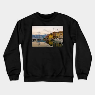 Malcesine in North East Italy Crewneck Sweatshirt